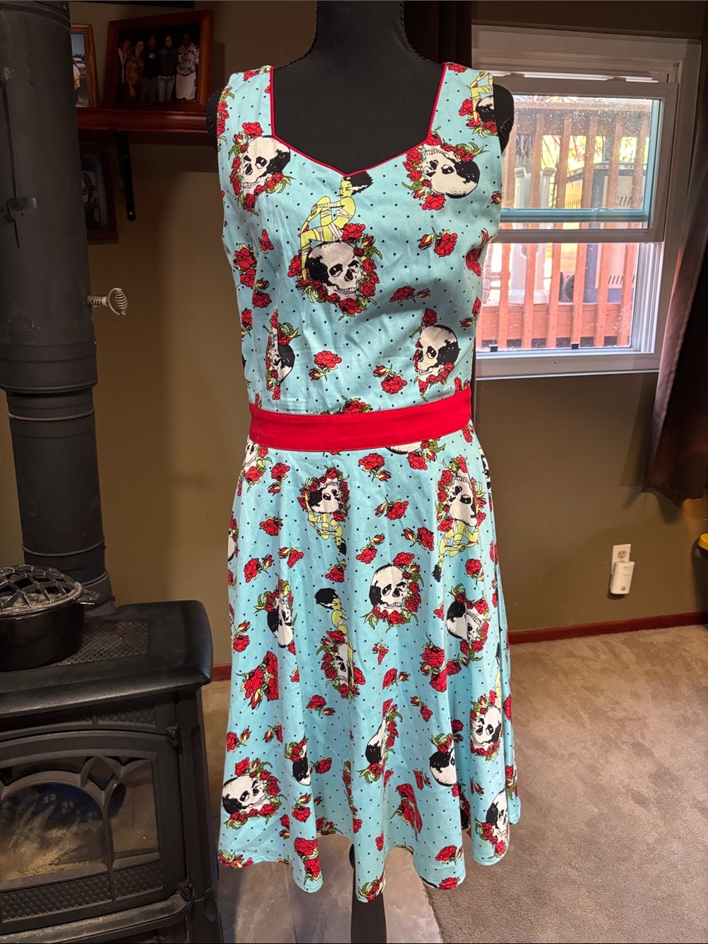 Jawbreaker Vintage Style Bride of Frankenstein Rockabilly Swing Dress